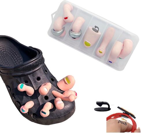 7Pcs Goth Charms Horror Croc Charms for Adults Men,Funny Croc Charms for Boys,Teens,DIY Unique Shoe Decoration Charms for Halloween, Carnival in Saudi Arabia