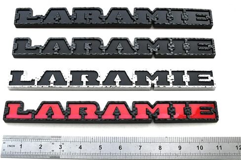 1x جديد 2019 2020 Laramie الباب الخلفي شعار خلفي ثلاثي الأبعاد لاستبدال 1500 2500 68282678AB (أسود) in Saudi Arabia