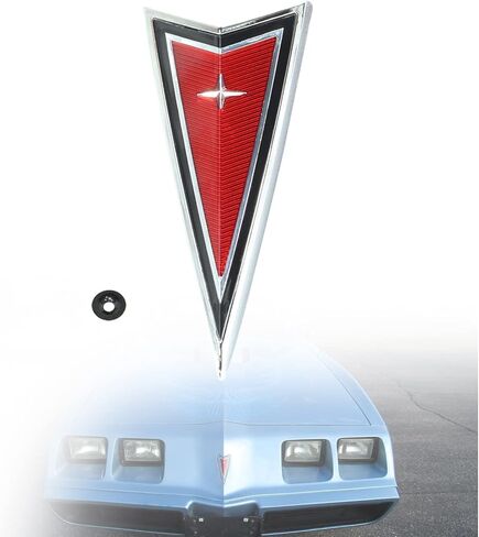 غطاء مصد للواجهة الأمامية، لوحة الأنف، شعار رأس السهم، أحمر متوافق مع موديلات 1977-1981 Pon-tiac Firebird وTrans Am، شعار رأس السهم الأمامي in Kuwait