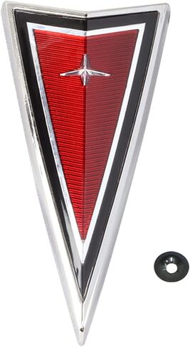 غطاء مصد للواجهة الأمامية، لوحة الأنف، شعار رأس السهم، أحمر متوافق مع موديلات 1977-1981 Pon-tiac Firebird وTrans Am، شعار رأس السهم الأمامي in Kuwait