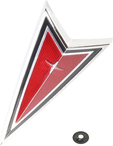 غطاء مصد للواجهة الأمامية، لوحة الأنف، شعار رأس السهم، أحمر متوافق مع موديلات 1977-1981 Pon-tiac Firebird وTrans Am، شعار رأس السهم الأمامي in Kuwait