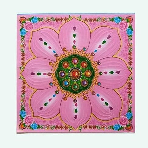 ValuedTrade 160pcs Incense Paper/ Joss Paper High Grade Colorful with Gold Foil (Size Small) for Ancestor Praying 7.5 Inches X 7.5 Inches (4 Colors) in Saudi Arabia