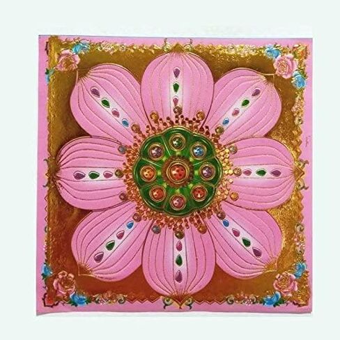 ValuedTrade 160pcs Incense Paper/ Joss Paper High Grade Colorful with Gold Foil (Size Small) for Ancestor Praying 7.5 Inches X 7.5 Inches (4 Colors) in Saudi Arabia