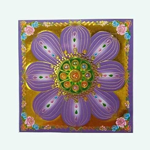ValuedTrade 160pcs Incense Paper/ Joss Paper High Grade Colorful with Gold Foil (Size Small) for Ancestor Praying 7.5 Inches X 7.5 Inches (4 Colors) in Saudi Arabia