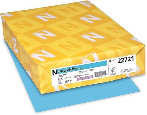 Neenah Paper 22721 Color Cardstock, 65lb, 8 1/2 x 11, Lunar Blue, 250 Sheets in Saudi Arabia