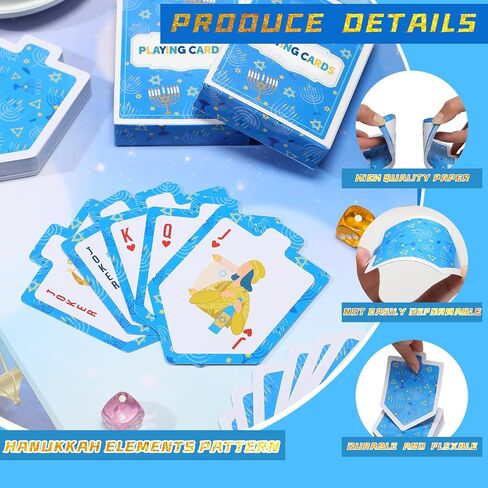 Zubebe 12 Pack Passover Playing Cards Passover Games Playing Cards Bulk Standard Playing Card Decks for Card Activities Themed Party Supplies Games Passover Gift Basket Passover Gifts for Kids in Saudi Arabia