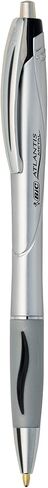 BIC Atlantis Metal Medium Ballpoint Pen (1.2mm) 2-Pack Blister, Black (VCGMTP21) in Saudi Arabia