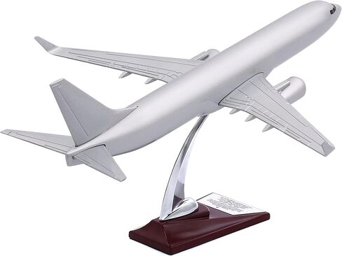 Zekupp Boeing 737-800 1/100 -Silver Colored Special Design Model Aircraft in Saudi Arabia