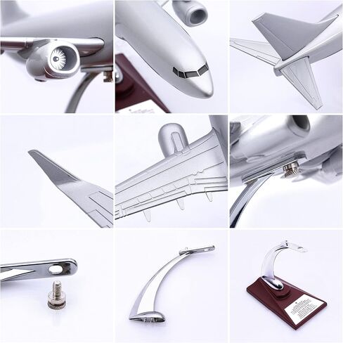 Zekupp Boeing 737-800 1/100 -Silver Colored Special Design Model Aircraft in Saudi Arabia