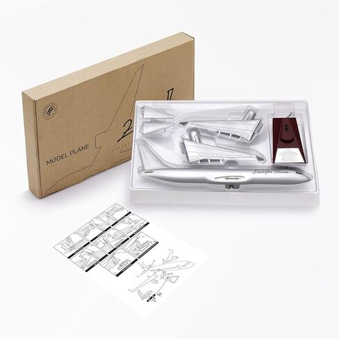 Zekupp Boeing 737-800 1/100 -Silver Colored Special Design Model Aircraft in Saudi Arabia