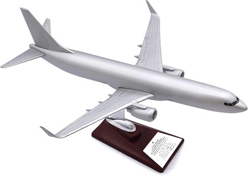 Zekupp Boeing 737-800 1/100 -Silver Colored Special Design Model Aircraft in Saudi Arabia