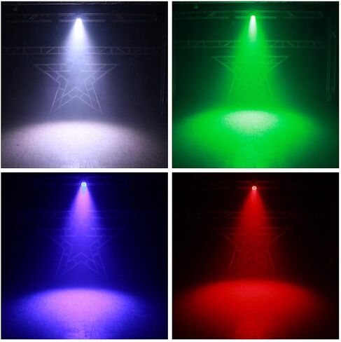 جهاز إضاءة المسرح المسرحي Par Light RGBW 9x10W LED Uplighting 8 قنوات مع جهاز تحكم عن بعد DMX لحفلات الزفاف وحفلات الزفاف وكنيسة DJ (4 قطع) in Kuwait