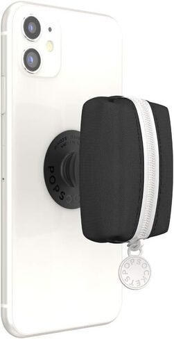 PopSockets PopTop (Top only. Base Sold Separately) Swappable Top for PopSockets Phone Grip Base, Pocket Stash - Pocket Black in Kuwait
