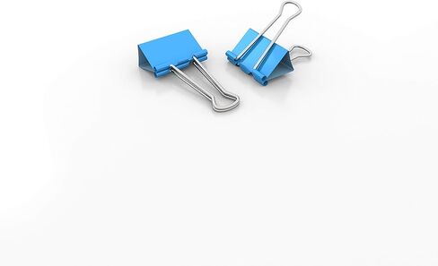 Colored Binder Clips Mini Metal Clamp 5/8-IN / 0.6-inch / 15-mm (Green, 40-Count) in Kuwait