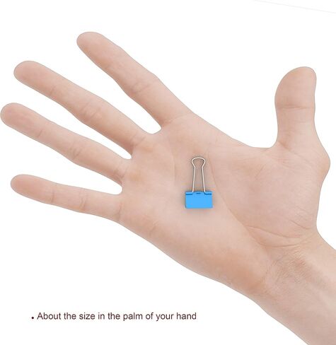 Colored Binder Clips Mini Metal Clamp 5/8-IN / 0.6-inch / 15-mm (Green, 40-Count) in Kuwait