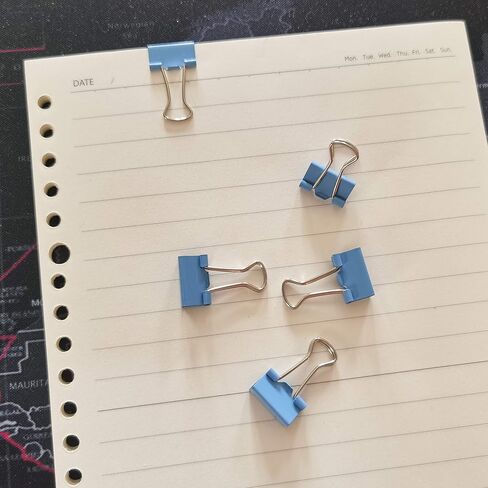 Colored Binder Clips Mini Metal Clamp 5/8-IN / 0.6-inch / 15-mm (Green, 40-Count) in Kuwait