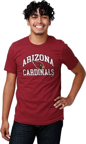 FOCO Men's NFL Team Arched Wordmark Short Sleeve T-Shirt in Saudi Arabia