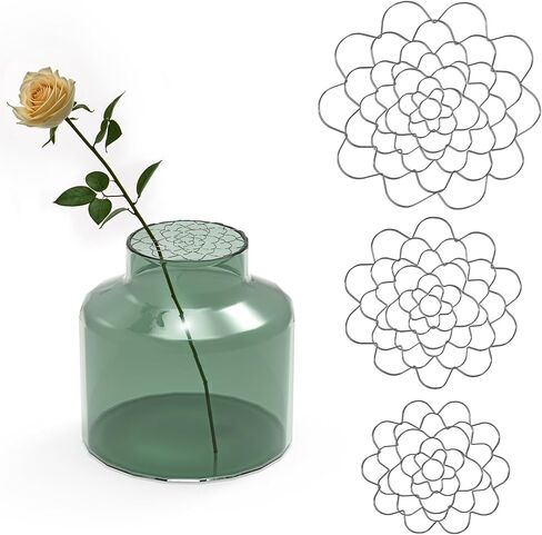 3Pcs Floral Grid for Vase, Reuseable Flower Arrangement Holder for Floral Stems Bouquets Plant Fixation (5'' Dia) in Saudi Arabia