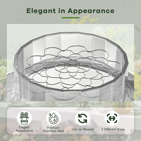 3Pcs Floral Grid for Vase, Reuseable Flower Arrangement Holder for Floral Stems Bouquets Plant Fixation (5'' Dia) in Saudi Arabia