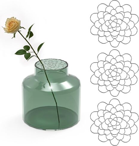 3Pcs Floral Grid for Vase, Reuseable Flower Arrangement Holder for Floral Stems Bouquets Plant Fixation (5'' Dia) in Saudi Arabia