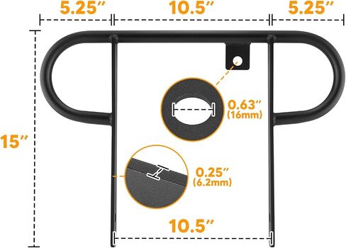 WeiSen Rear Wide Grab Bar Bumper Compatible with 2008-2013 Yamaha Raptor 125 250 ATV in Saudi Arabia