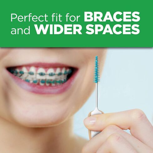 GUM Soft-Picks Wide Space, Easy to Use Dental Picks for Teeth Cleaning Health, with Convenient Carry Case, Dentist Recommended Dental Picks, 100ct (3pk) in Saudi Arabia