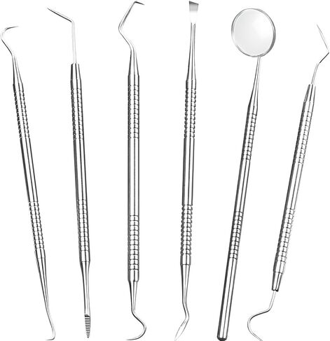 أدوات طب الأسنان مع حافظة، أدوات تنظيف الأسنان، مجموعة أدوات نظافة الأسنان، مزيل البلاك للأسنان in Kuwait