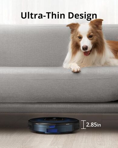 eufy G30+، مكنسة روبوت ذاتية التفريغ، قوة شفط 2000 باسكال، متصلة بشبكة WiFi، اكتشاف المسار المخطط، تصميم نحيف للغاية، مثالية للتنظيف اليومي in Kuwait