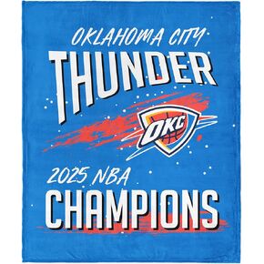 Northwest Oklahoma City Thunder 2025 NBA Champions Net Net Cain Touch Throw ، رسمية 50 "× 60" بطانية لكرة السلة الفائقة ، أو هدية مروحة تذكارية للأريكة ، أو السرير ، أو يوم اللعبة in Kuwait
