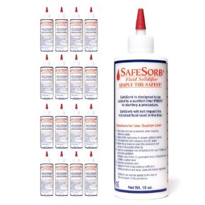 DiSorb Spill Absorbent Powder - Clean Up Bodily Fluids, Blood, Vomit, Urine, Diarrhea - Fluid Solidifier for Daycares, Buses, Schools, Hospitals, Restaurants - 500cc - 96 Bottles Per Case in Saudi Arabia