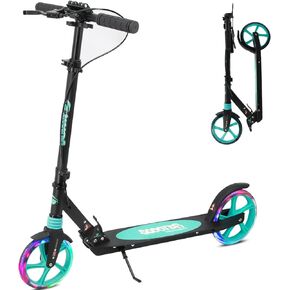 سكوتر للأطفال الذين تتراوح أعمارهم بين 8 سنوات من المراهقين والبالغين ، سكوتر ركلة خفيف الوزن مع ارتفاع حزام قابل للتعديل مع فرملة اليد الأمامية والفرامل الخلفية ، عجلات فلاش بو كبيرة قوية in Kuwait