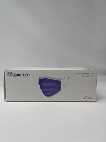 Demetech ASTM المستوى 3 واقية من 3 طبقات الوجه ، نمط حلقة الأذن ، قناع للبالغين in Saudi Arabia