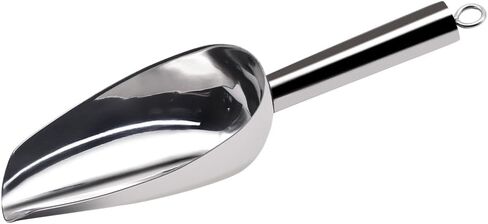 Ice Scoop for Freezer Stainless Steel bean Flour Utility Scooper for Ice Maker Kitchen Bar Party Wedding, Heavy Duty, Dishwasher Safe 6 OZ Utility Flour Scoop (Straight Handle-1pc) in Saudi Arabia