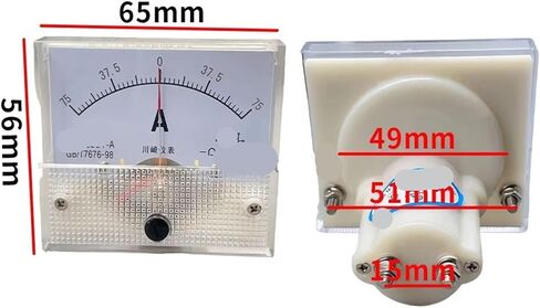 1PCS 85C1-+A Amperemeter DC/75MV 64 * 56 * 60MM (400-0-400A) in Kuwait