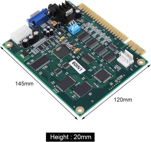 Kimiss 60 in 1 Multicade PCB Board لجهاز اللعبة CGA/VGA Output in Saudi Arabia