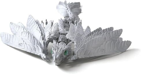 12" Vibrant 3D Printed Dragon Premium PLA Eco-Material Birthday Gift & Fantasy Collectible (Black) in Saudi Arabia