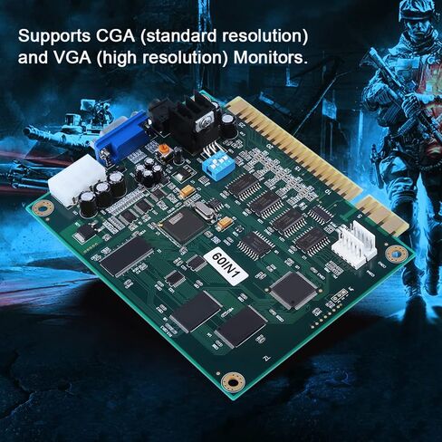 Kimiss 60 in 1 Multicade PCB Board لجهاز اللعبة CGA/VGA Output in Saudi Arabia
