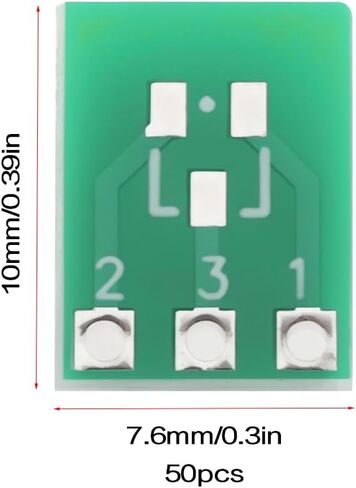 SING F LTD 50PCS Double-Sided SMD SOT23-3 SOT223 PCB Board Converter SOT23 to SIP3 2.54mm Adapter 10x7.6mm for Electronic Product in Saudi Arabia