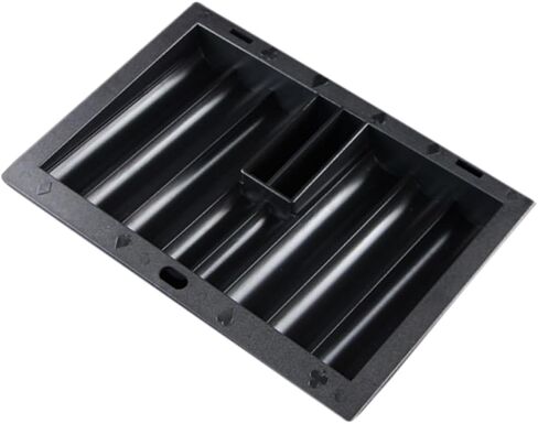 Poker Chip Tray Plastic Poker Chip Holder for Game Tables Thick Design for Easy Storage Card Slots in Saudi Arabia