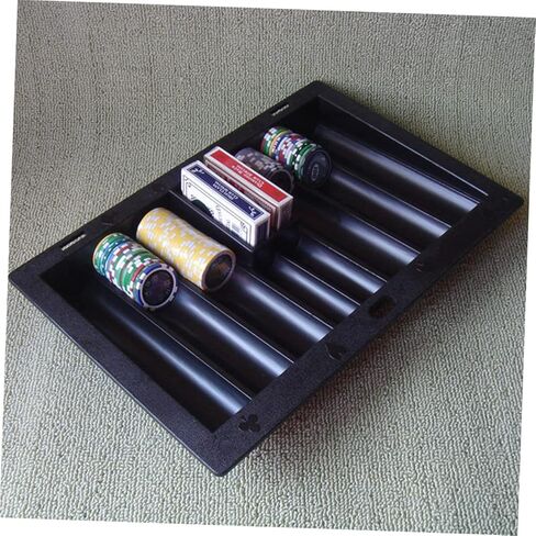 Milisten Table Poker Chip Tray Plastic Holder for Organizing Poker Chips for Games Tidy Storage for Poker Table Accessories in Kuwait
