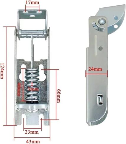 1pc Freezer Hinges Door Movable Spring Hinge Upper Flap Refrigerator Freezer lid Hinge Refrigeration Accessories(01A,2pcs) in Kuwait