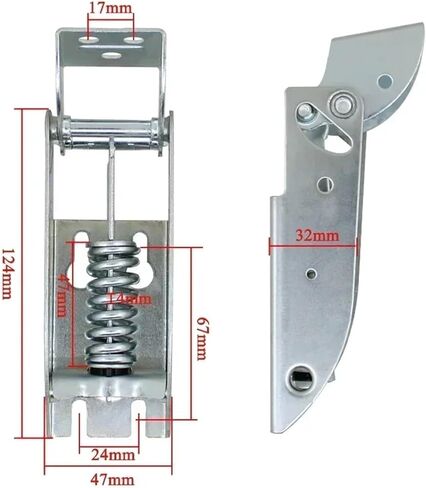 1pc Freezer Hinges Door Movable Spring Hinge Upper Flap Refrigerator Freezer lid Hinge Refrigeration Accessories(01A,2pcs) in Kuwait