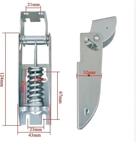 1pc Freezer Hinges Door Movable Spring Hinge Upper Flap Refrigerator Freezer lid Hinge Refrigeration Accessories(01A,2pcs) in Kuwait