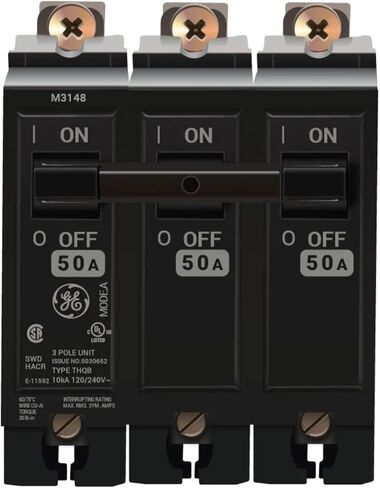 THQB32050-50 أمبير قاطع دائرة الترباس - 50 أمبير - 3 عمود - 240 فولت in Saudi Arabia