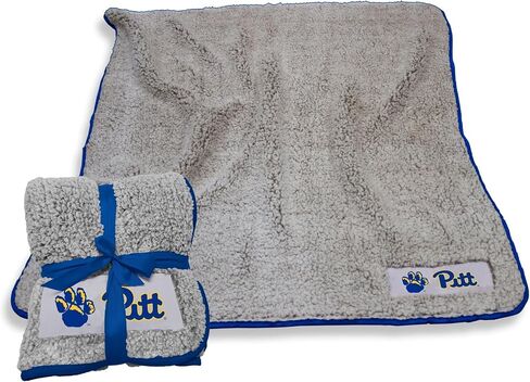 Logo Brands Pittsburgh Panther Paw Frosty Fleece Frosty Fleece Throw Blanket (50" x 60") - Soft Sherpa Material with Team Logo, Team Color Trim in Saudi Arabia