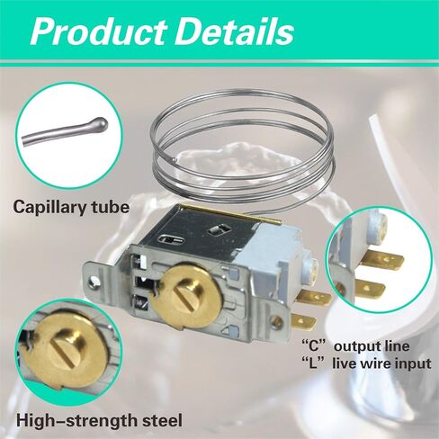 تم ترقيته 35839C البرد الترموستات بديل متوافق مع مبرد المياه Elkay/Halsey Taylor ، ويحل محل 98773C ترموستات in Kuwait