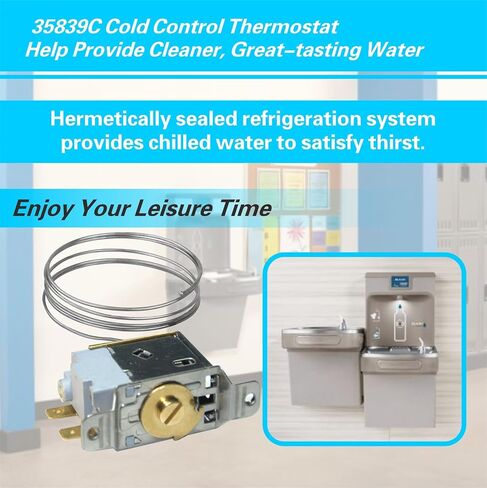 تم ترقيته 35839C البرد الترموستات بديل متوافق مع مبرد المياه Elkay/Halsey Taylor ، ويحل محل 98773C ترموستات in Kuwait