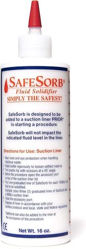 DiSorb Spill Absorbent Powder - Clean Up Bodily Fluids, Blood, Vomit, Urine, Diarrhea - Fluid Solidifier for Daycares, Buses, Schools, Hospitals, Restaurants - 500cc - 96 Bottles Per Case in Saudi Arabia