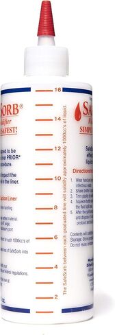 DiSorb Spill Absorbent Powder - Clean Up Bodily Fluids, Blood, Vomit, Urine, Diarrhea - Fluid Solidifier for Daycares, Buses, Schools, Hospitals, Restaurants - 500cc - 96 Bottles Per Case in Saudi Arabia