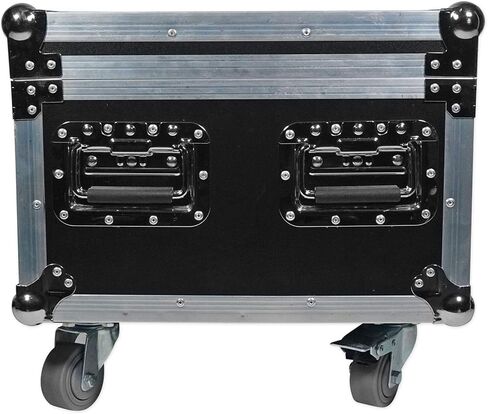 Rockville BEST CHARGE 60 Charging Road Case for (6) BEST PAR 60 Lights, Durable Plywood and Aluminum, Stackable with Wheels, Foam Padding, for Mobile DJs and Event Lighting in Saudi Arabia